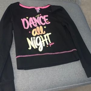 Justice crop style sweatshirt